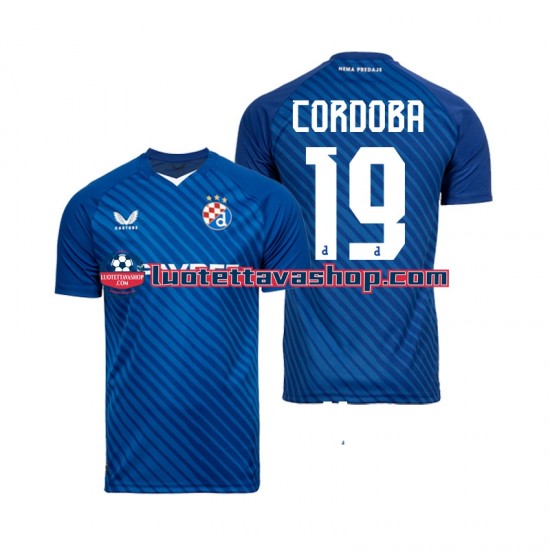 Miehet Dinamo Zagreb Juan Cordoba 19 2024-2025 Lyhythihainen Fanipaita ,Koti