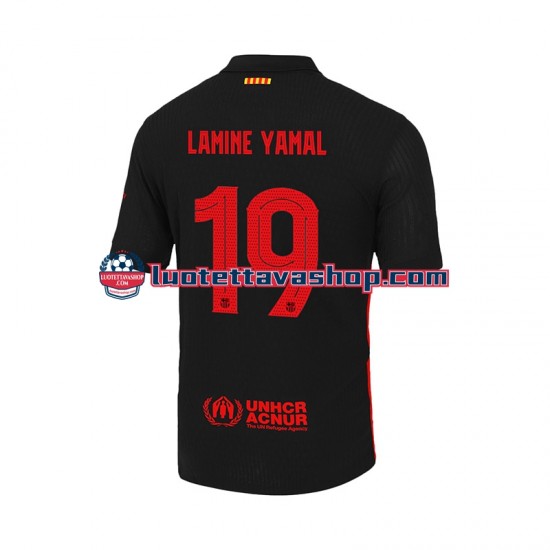 Miehet FC Barcelona LAMINE YAMAL 19 UCL Font 2024-2025 Lyhythihainen Fanipaita ,Vieras