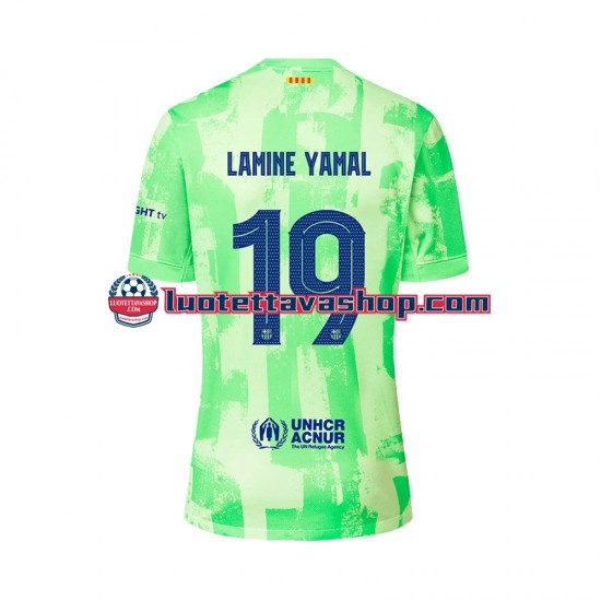 Miehet FC Barcelona LAMINE YAMAL 19 UCL Font 2024-2025 Lyhythihainen Fanipaita ,Kolmas